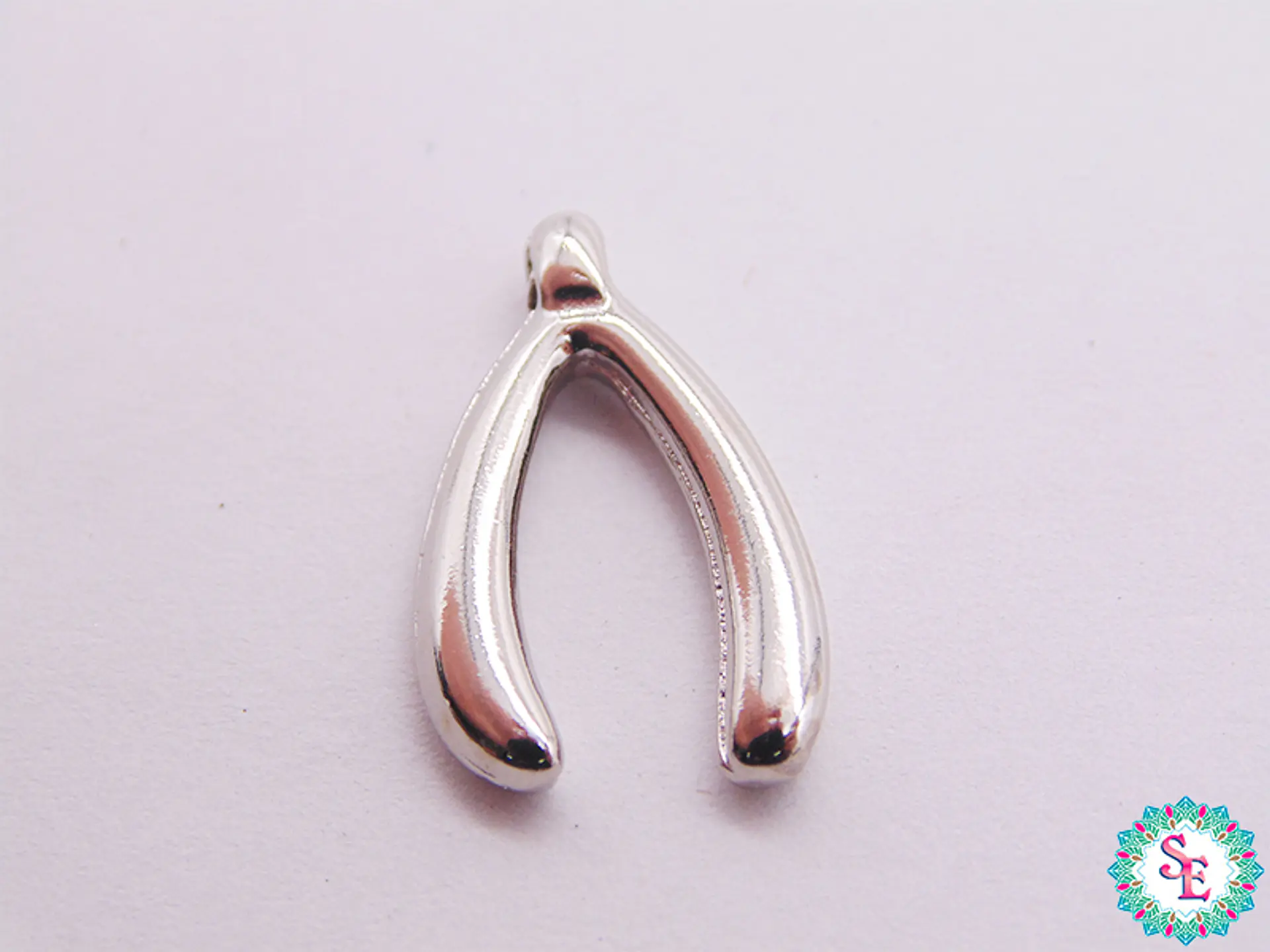 SAMAK NICKEL PENDANT WISHBONE 19MM X UND 1