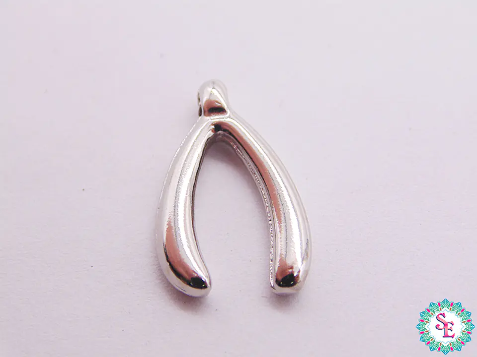 SAMAK NICKEL PENDANT WISHBONE 19MM X UND 1
