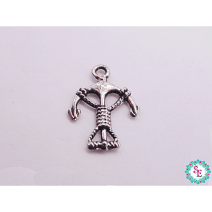 SAMAK NIQUEL DIJE PULSERA BALLESTA 23*17MM PAQUETE X 5 UNIDADES 