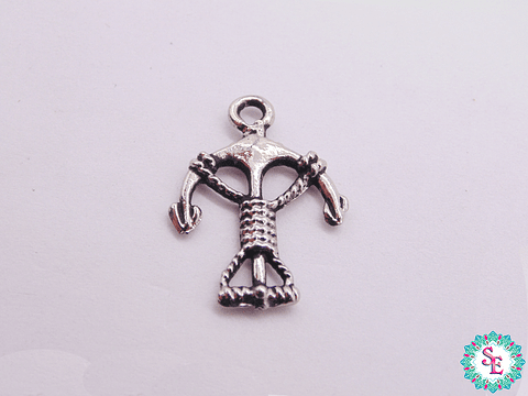 SAMAK NIQUEL DIJE PULSERA BALLESTA 23*17MM PAQUETE X 5 UNIDADES 