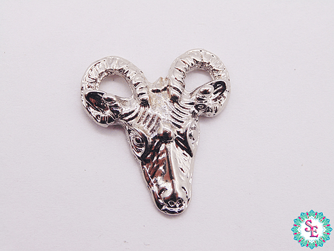 SAMAK NICKEL PLATED RAM PENDANT 27MM X UNIT