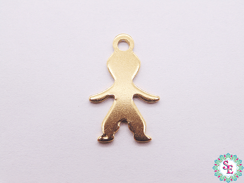 ACERO DORADO DIJE NIÑO 16*10MM 