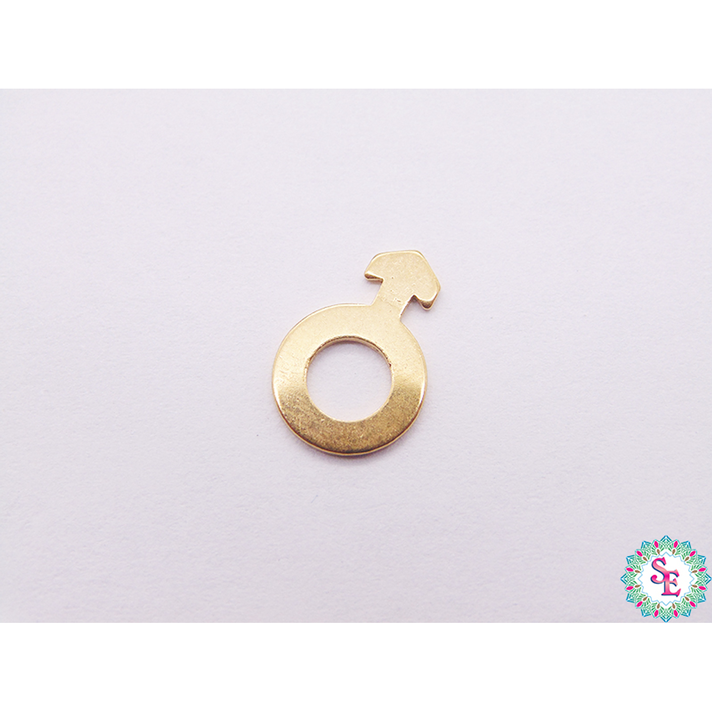 ACERO DORADO DIJE GENERO HOMBRE 11*8MM  1