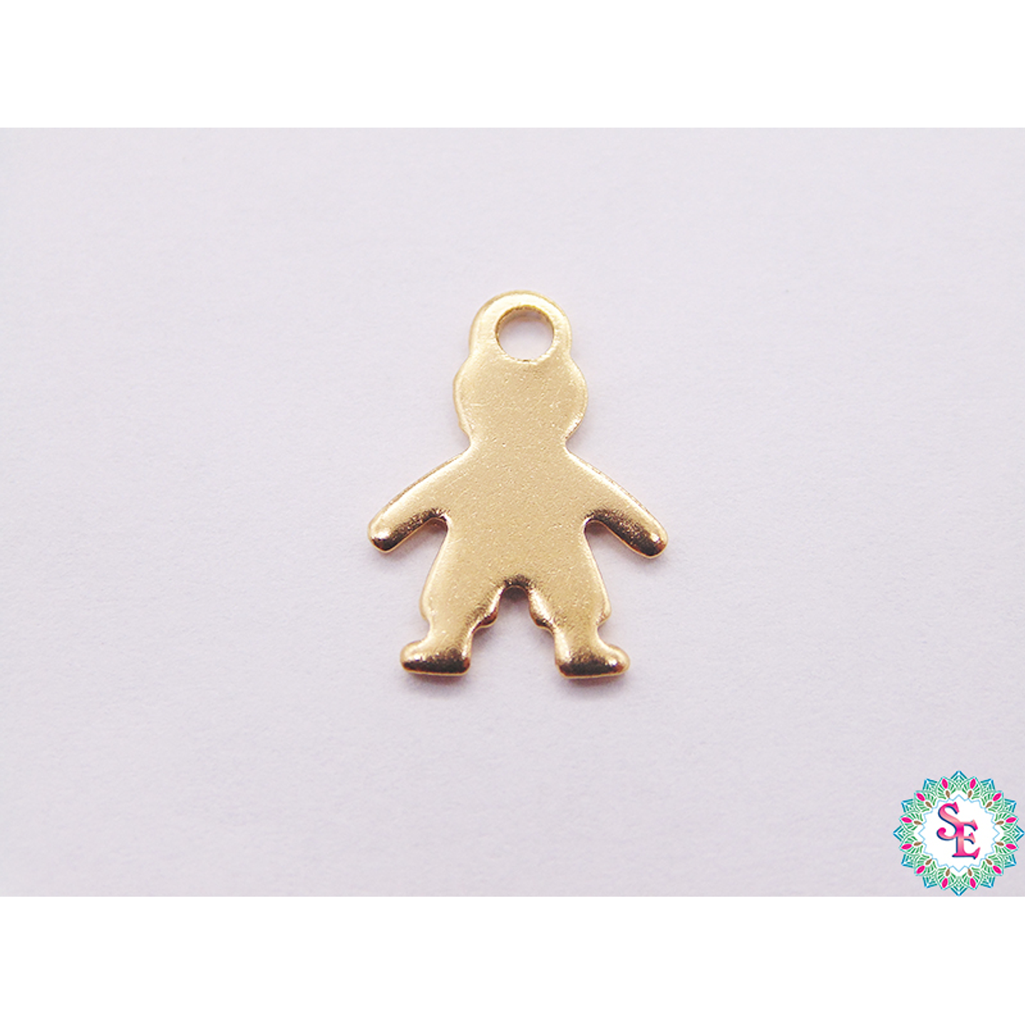 ACERO DORADO DIJE NIÑO  14*10MM  1