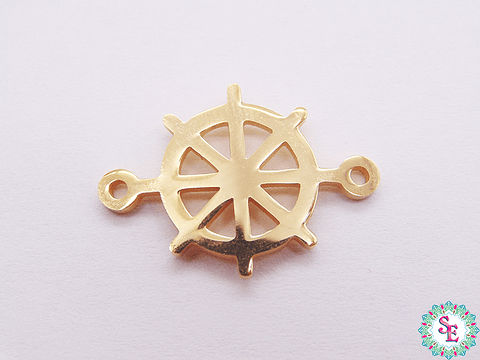 ACERO DORADO TERMINAL TIMON 20*14*1MM 