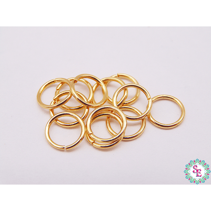 ARGOLLA ACERO DORADA 0.8*7MM 1