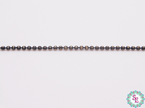 LATON CADENA PUNTICOS  NEGRO 1.2MM X METRO 