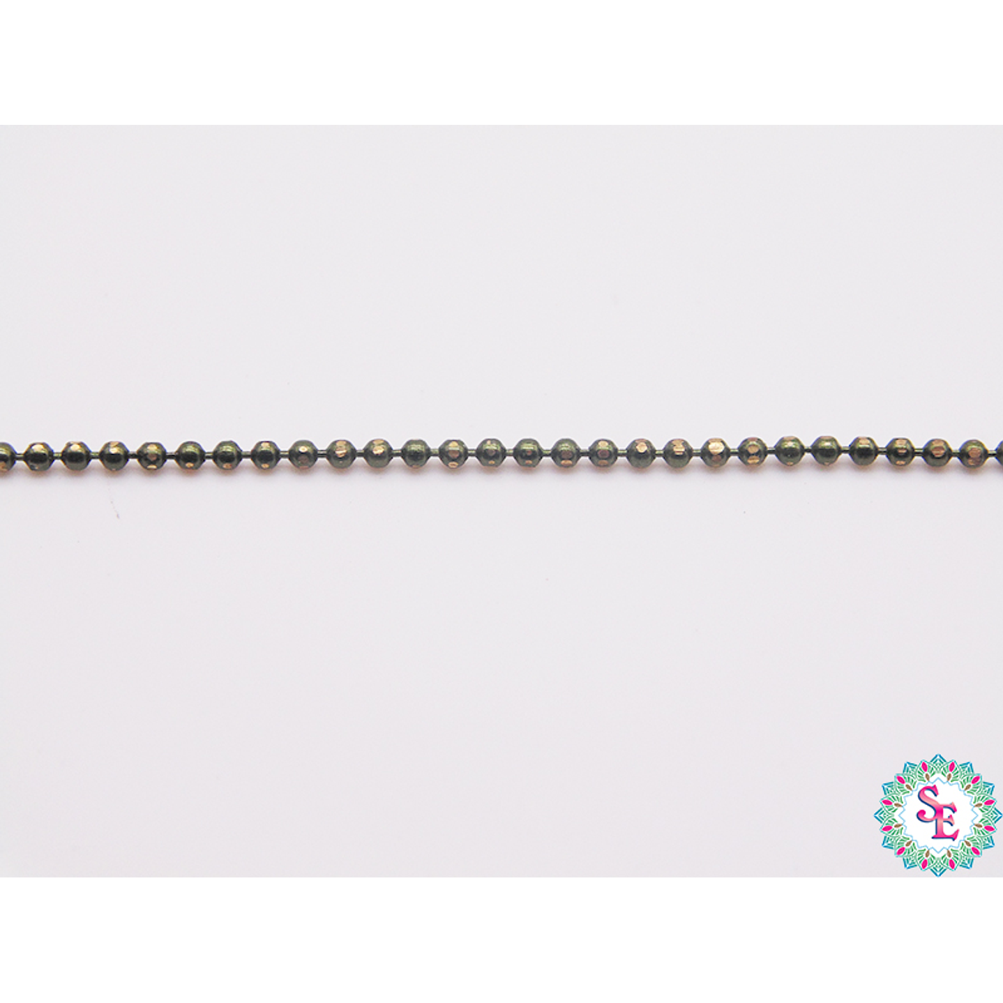 BRASS CHAIN MILITARY GREEN POINTS 11.2MM X UND 1