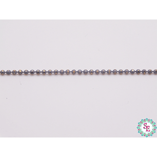 LATON CADENA PUNTICOS  GRIS 1.2MM X UND 