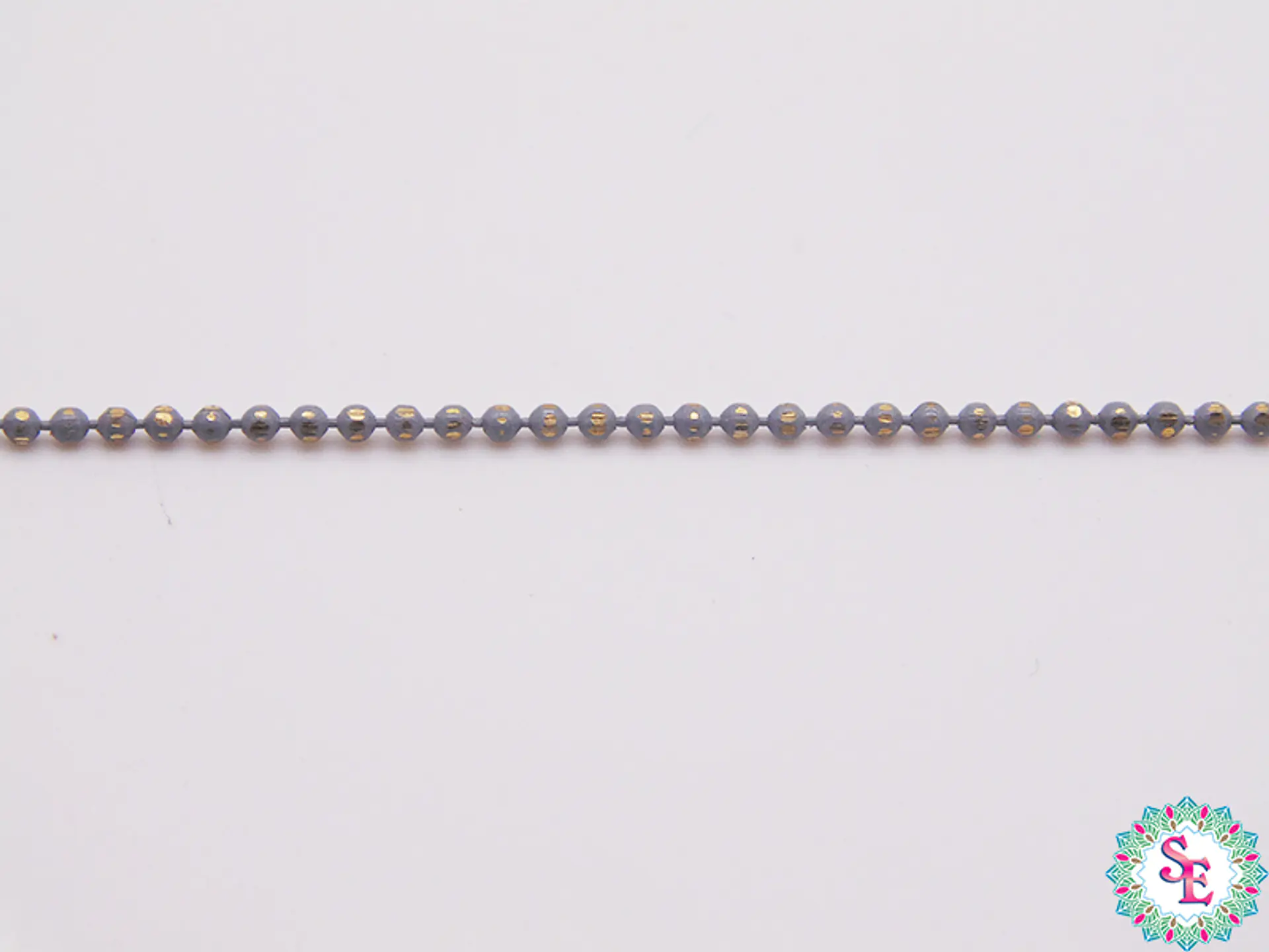 LATON CADENA PUNTICOS  GRIS 1.2MM X UND  1