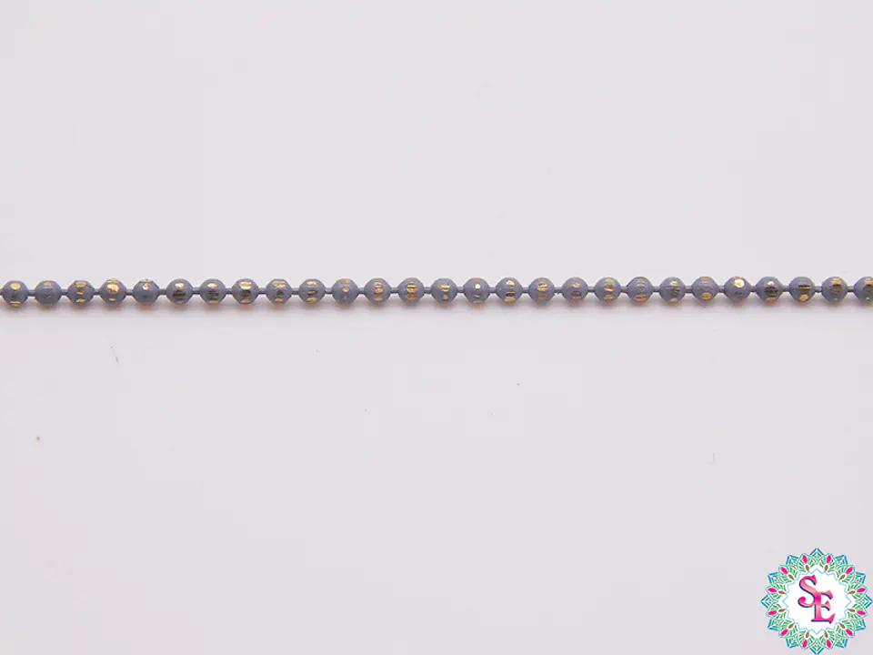 LATON CADENA PUNTICOS  GRIS 1.2MM X UND  1