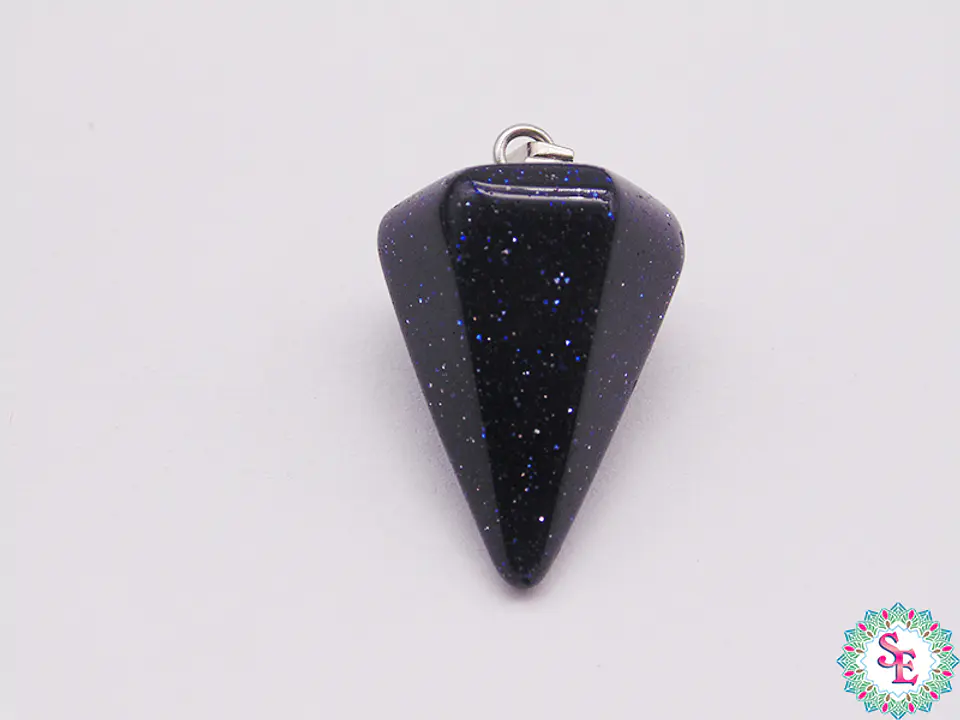 PIEDRA NATURAL PENDULO DIJE 16*24M LLUVIA DE PLATA 1