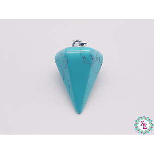 PIEDRA NATURAL PENDULO DIJE 16*24M TURQUEZA 