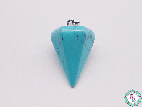 PIEDRA NATURAL PENDULO DIJE 16*24M TURQUEZA 