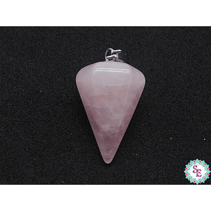 PIEDRA NATURAL PENDULO DIJE 16*24M CUARZO ROSADO