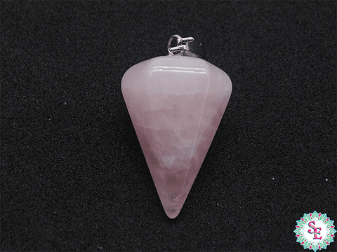PIEDRA NATURAL PENDULO DIJE 16*24M CUARZO ROSADO