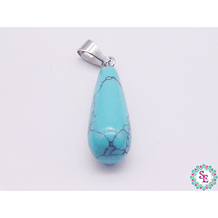 PIEDRA NATURAL LAGRIMA DIJE 10*25 TURQUEZA