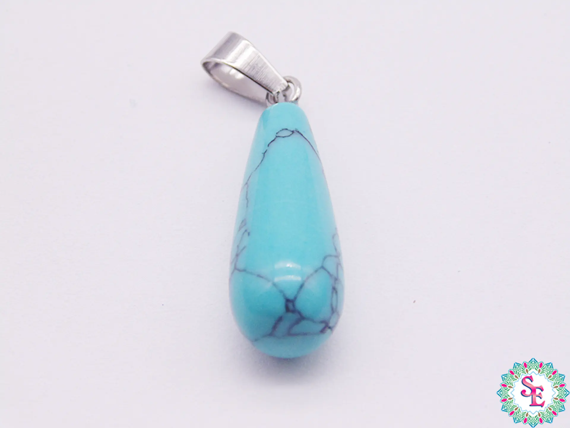 PIEDRA NATURAL LAGRIMA DIJE 10*25 TURQUEZA 1