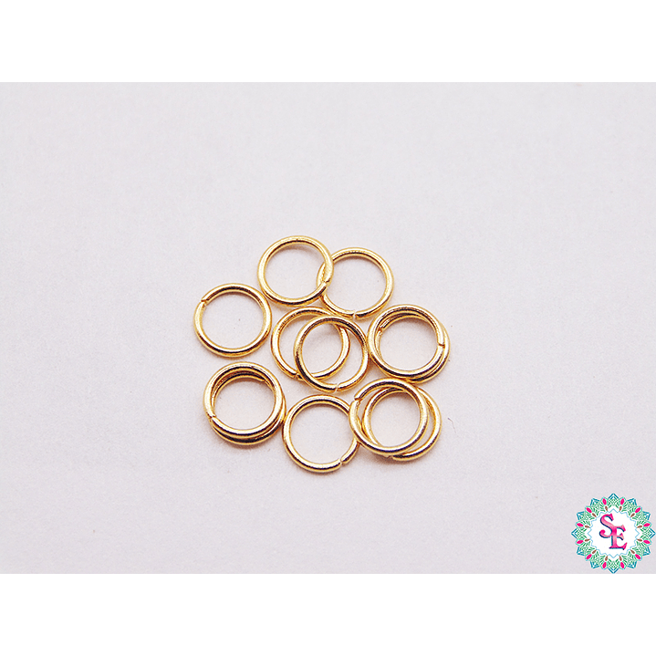 ARGOLLA ACERO DORADA 0.8*5MM  1