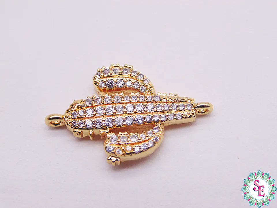 RODIO DORADO CAPTUS CIRCON BLANCO 24*15MM 1