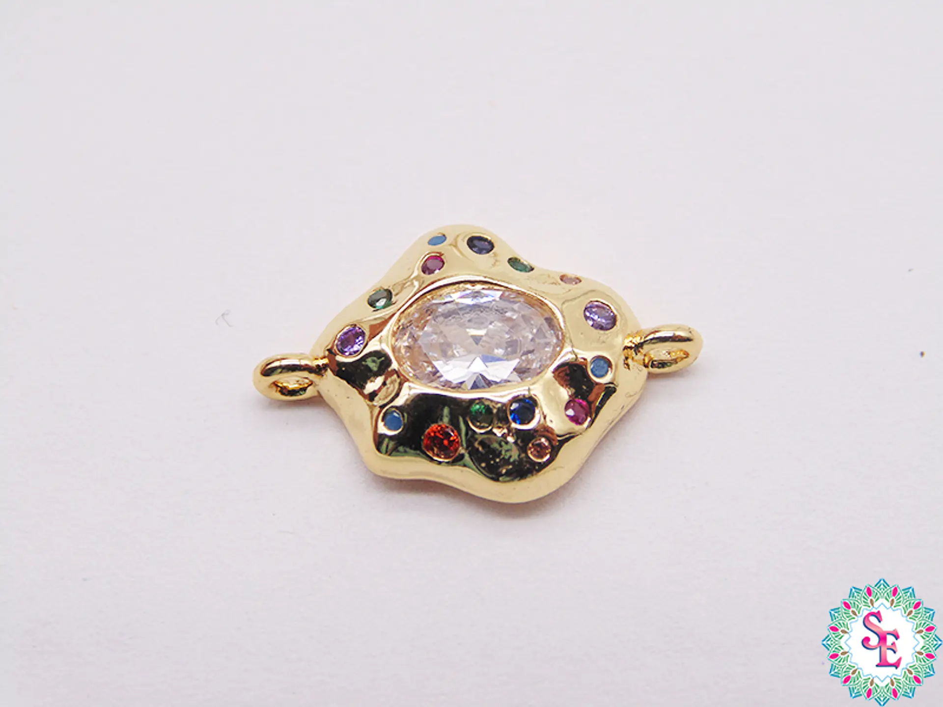 RODIO DORADO BOCA CENTRO BLANCO CIRCON MIX 11MM 1