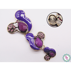 SAMAK BRONZE PENDANT FIGURE 3 MINI PURPLE -9 (79MM) X UND