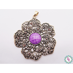 SAMAK BRONCE DIJE REDONDO MORADO -4 (68MM) X UND 