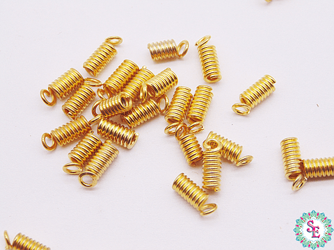 TERMINAL RESORTE DORADO 8MM PEQ  X 100 GRAMOS 