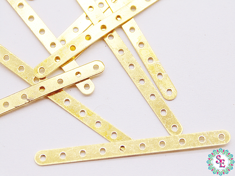 SEPARADOR LAMINA DORADO 44.70MM  10HUECOS X 200 UND 