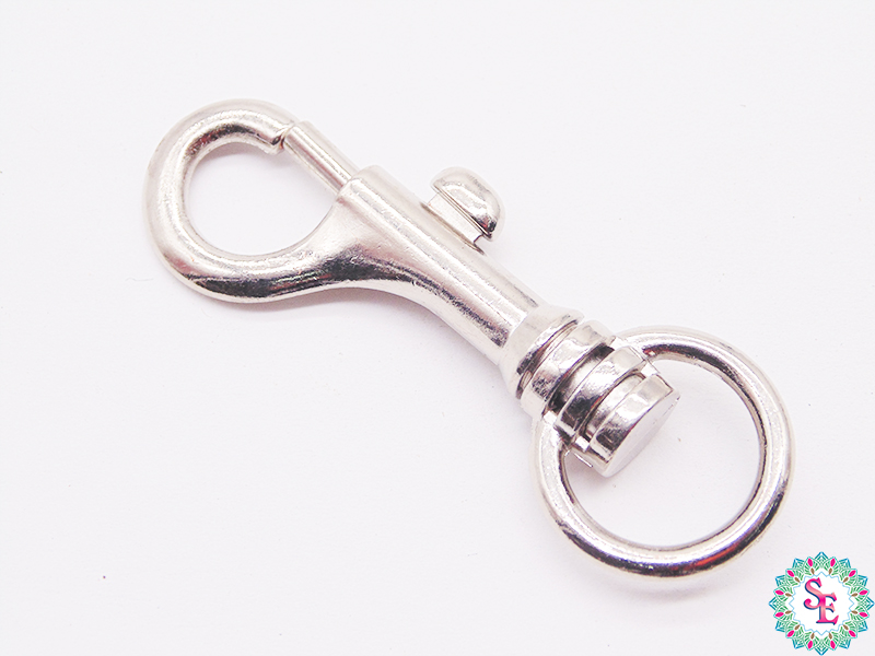 NICKEL PLATED CARABINER 72MM X UNIT