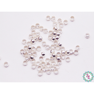 CONECTOR FANTASIA PLATEADA 3MM ( ESCALACHIN ) 