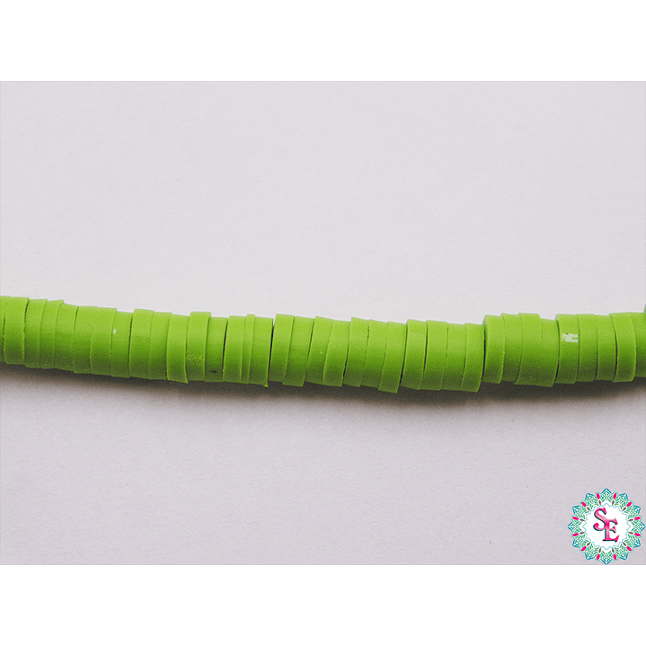 FIMO DISCO 4MM VERDE VICHE TIRA 41CM APROXIMADO  1