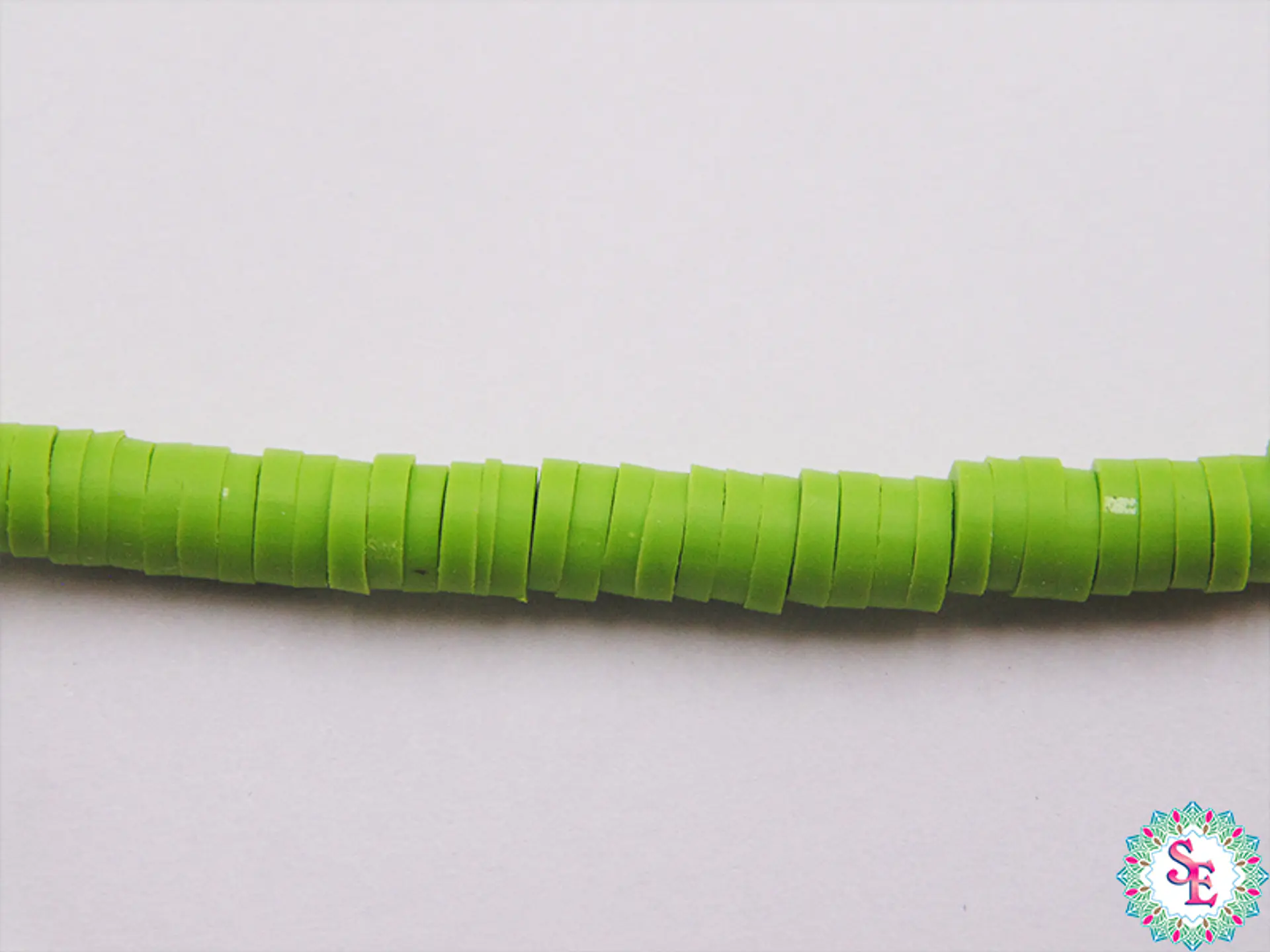 FIMO DISC 4MM GREEN VICHE STRIP APPROXIMATE 41CM 1