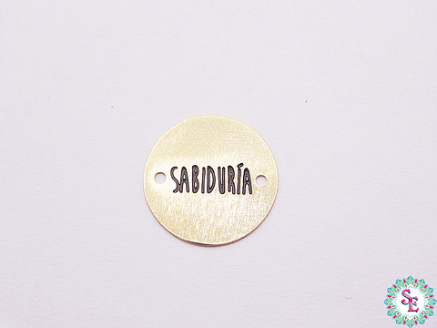 ORO GOLFI TERMINAL REDONDO SABIDURIA 15MM X UND 