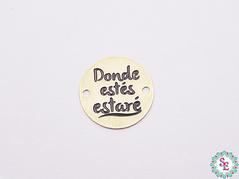 ORO GOLFI TERMINAL REDONDO DONDE ESTES 15MM X UND 