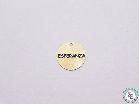 ORO GOLFI DIJE REDONDO ESPERANZA 11MM X UND 