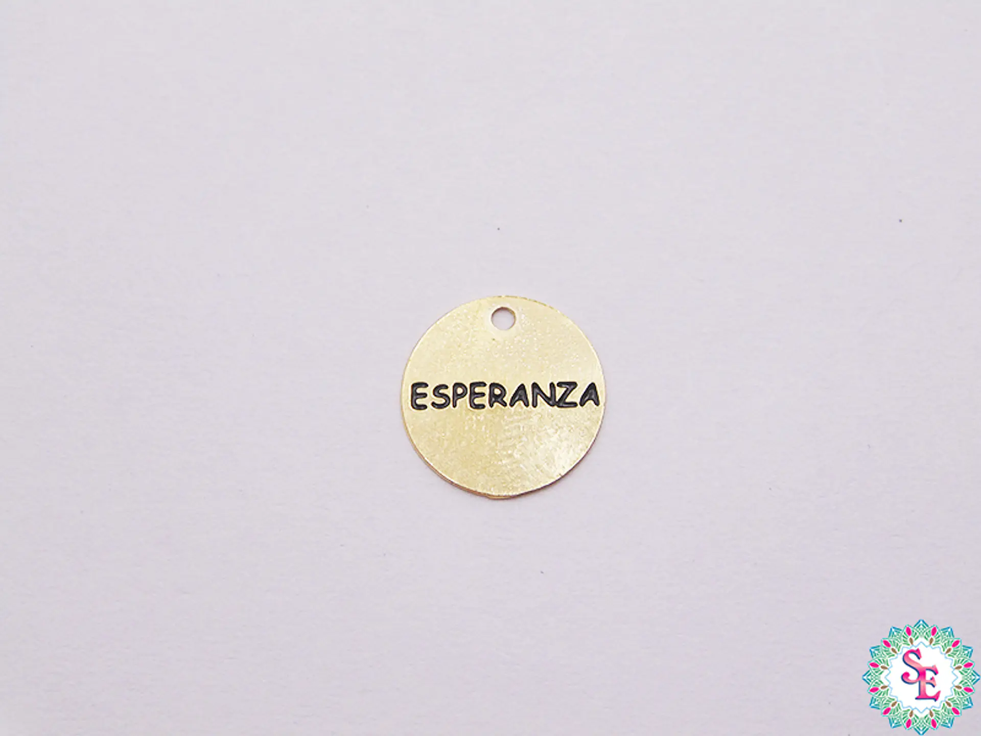 ORO GOLFI DIJE REDONDO ESPERANZA 11MM X UND  1