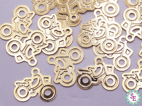 ORO GOLFI METALICO MINI DIJE CICLA 13MM