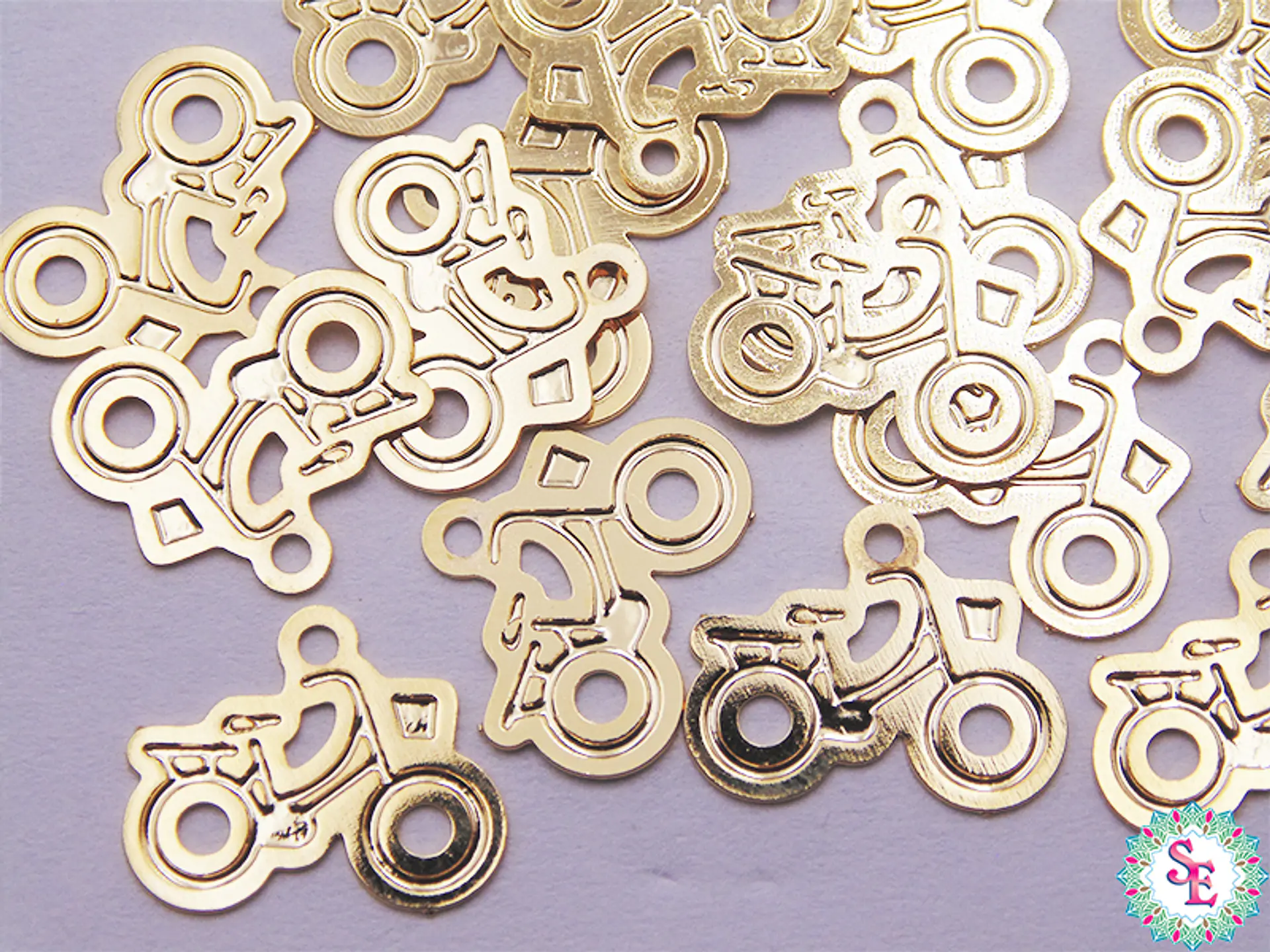 ORO GOLFI METALICO MINI DIJE CICLA 13MM 1