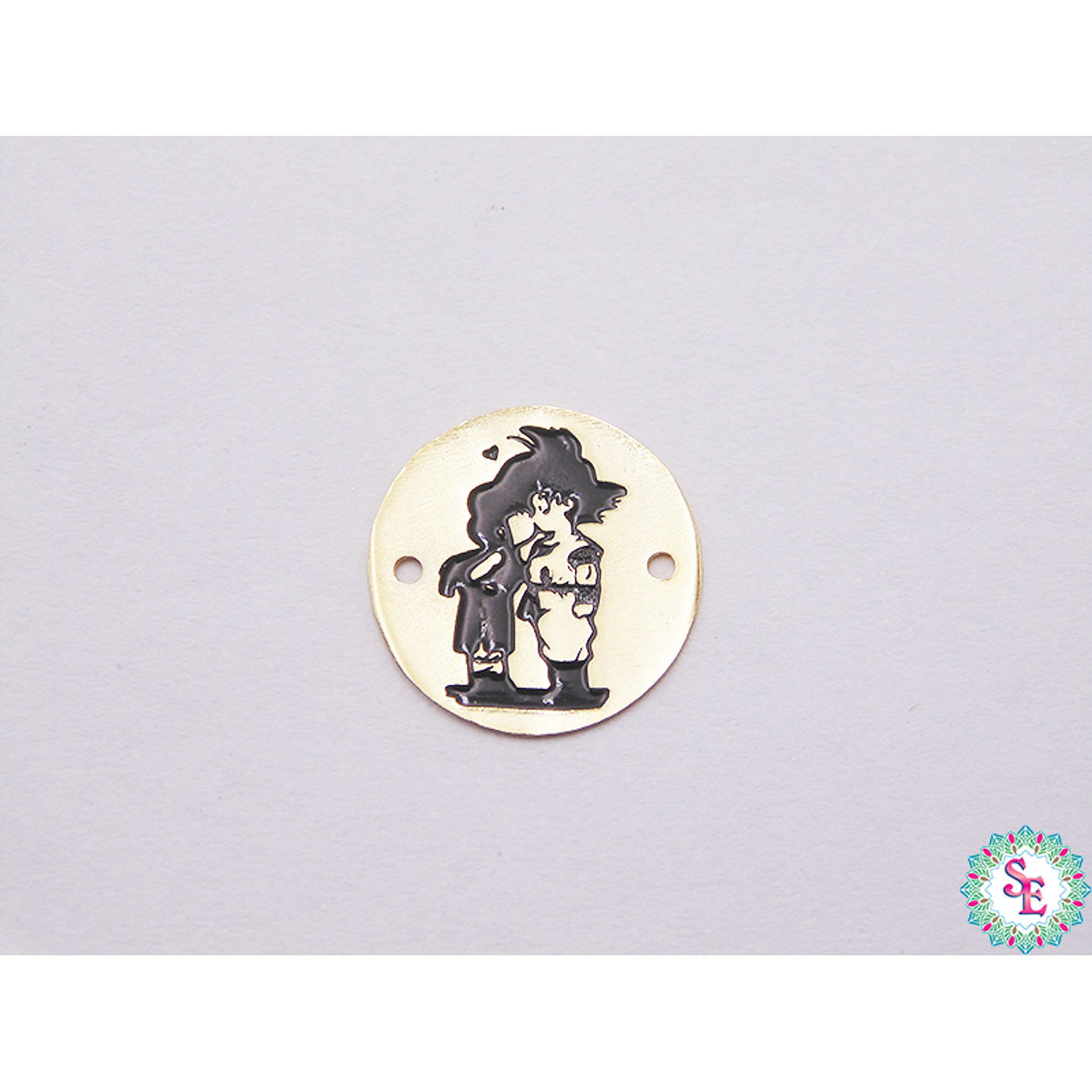 ORO GOLFI TERMINAL REDONDO GOKU 15MM X UND  1