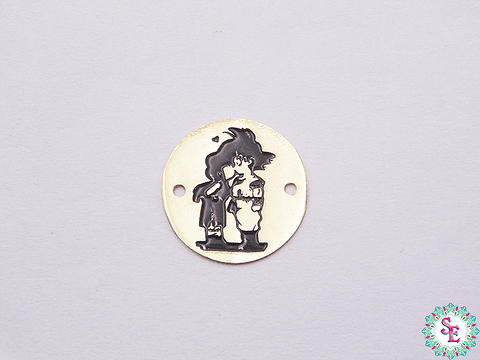 ORO GOLFI TERMINAL REDONDO GOKU 15MM X UND 