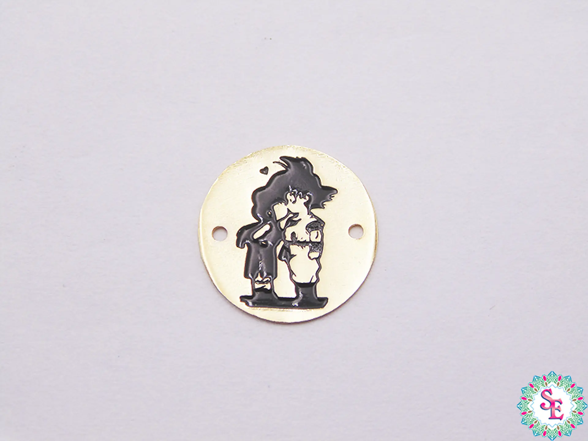 ORO GOLFI TERMINAL REDONDO GOKU 15MM X UND  1