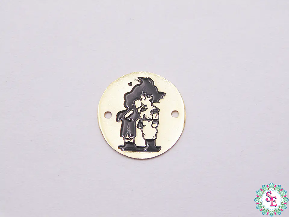 ORO GOLFI TERMINAL REDONDO GOKU 15MM X UND  1
