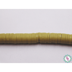 FIMO DISCO 6MM VERDE ACEITUNA TIRA 41CM X TIRA 