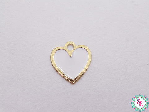 ORO GOLFI DIJE CORAZON PQ BLANCO 1MM X UND 