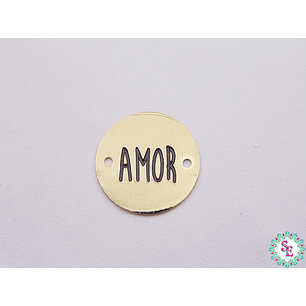 ORO GOLFI TERMINAL REDONDO AMOR 15MM X UND 