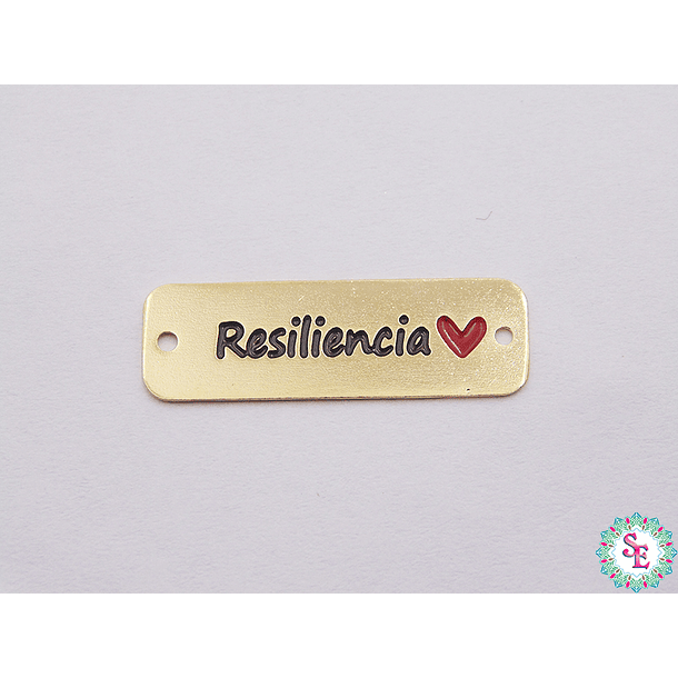 GOLD GOLFI END PLATE RESILIENCE HEART 25MM X UND