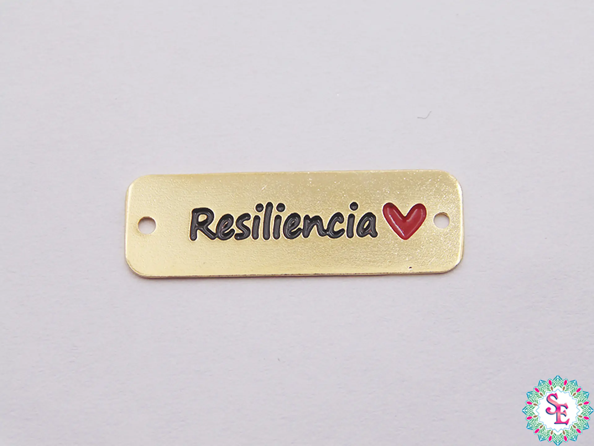 ORO GOLFI TERMINAL PLACA RESILIENCIA CORAZON 25MM  1