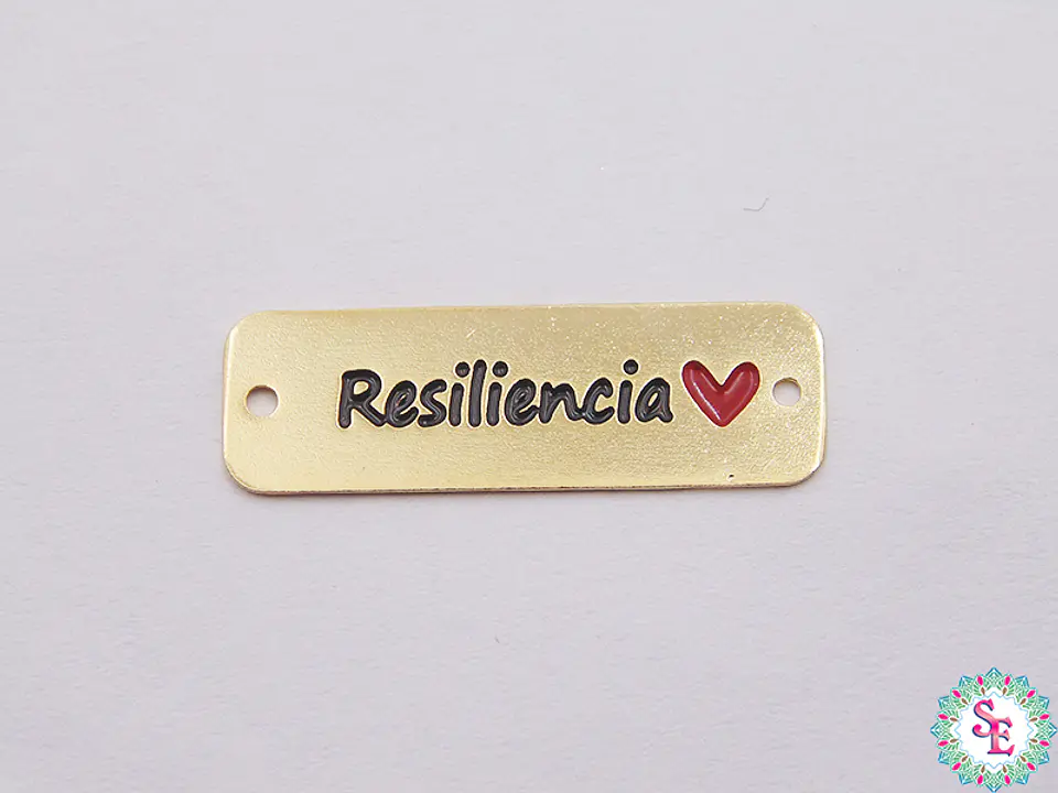 ORO GOLFI TERMINAL PLACA RESILIENCIA CORAZON 25MM  1