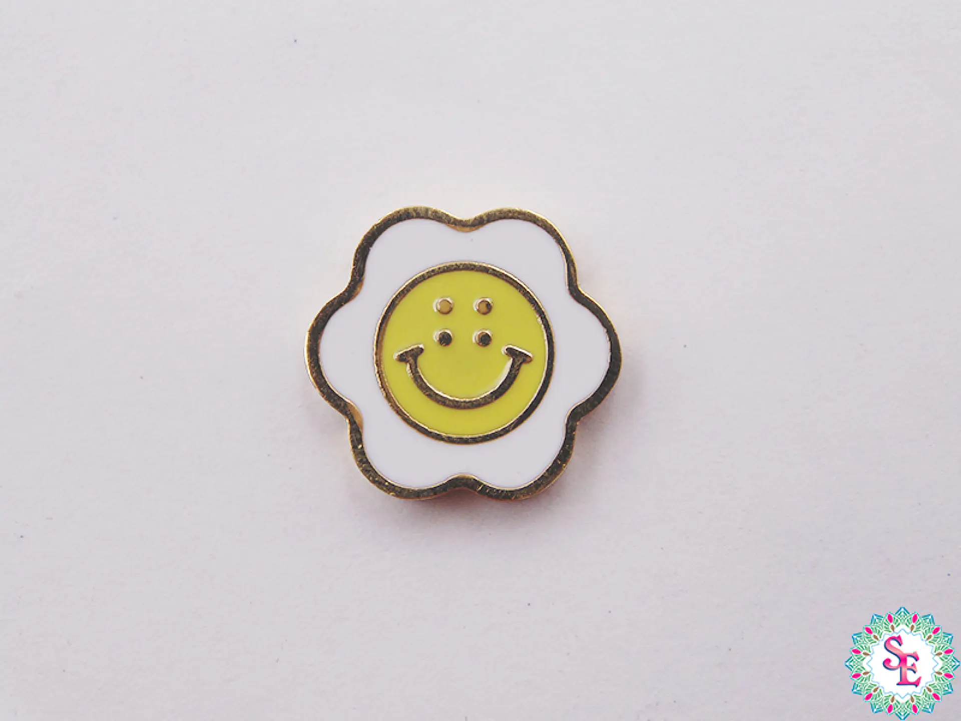 ACERO DORADO SEPARADOR  FLOR CARITA  14*3.5MM 1